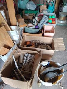 lot 1244 image: Catch All Lot in Garage - Tools, Decor, Hardware and More
