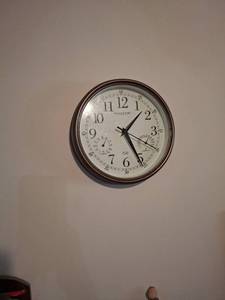 lot 1335 image: (3) Clocks - Sterling & Noble Wall Clock with Weather Station