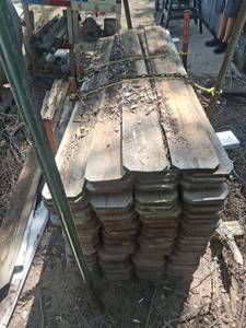 lot 1357 image: Lot of Wood Fence Pickets - Approx 150