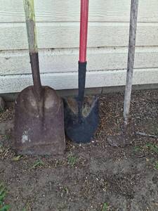 lot 1365 image: (3) Garden Tools - Scoop, Shovel and Hoe