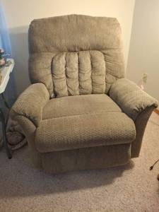 lot 1389 image: Upholstered Swivel Rocker Recliner