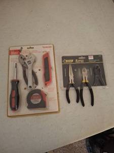 lot 1406 image: (2) Tool Sets - Project Source Home 10pc and Steel Grip Pliers