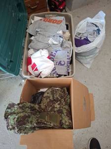 lot 1441 image: Mixed Clothing Lot - T-Shirts, Sweatshirts, Camo Jackets, Assorted Sizes