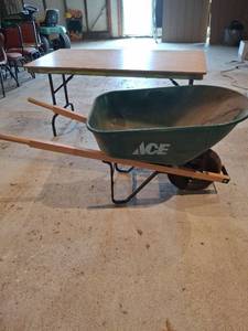 lot 1478 image: ACE Wheelbarrow with Wood Handles