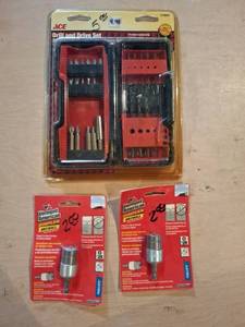 lot 1498 image: ACE Drill and Drive Set 25-Piece and 2 Drywall Driver