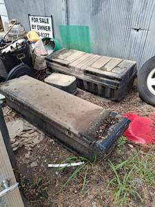 lot 1532 image: 2 truck tool boxes - both locked, no keys