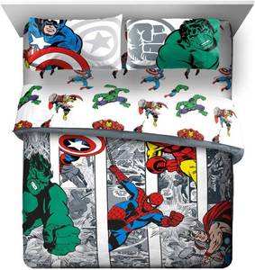 $70 Jay Franco Marvel Avengers 7-Piece Queen Bed Set with Comforter