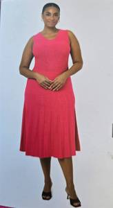 lot 236 image: $100 edited by Remi Bader Womens Pleated Dress - 2X