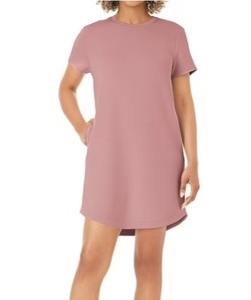 lot 241 image: Members Mark Womens Sandwash Short Sleeve Mini Dress, XS