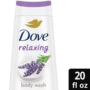 lot 246 image: Dove Relaxing Body Wash - Lavender & Chamomile - 20 fl oz