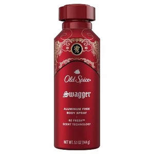 lot 251 image: Old Spice Aluminum Free Swagger Body Spray for Men - 5.1oz