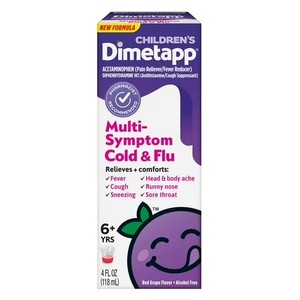 lot 261 image: Dimetapp Childrens Multi-Symptom Cold & Flu Medicine, 4oz