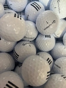 lot 9 image: Bundle of 24 new Taylormade Golf Balls 3 Stripe