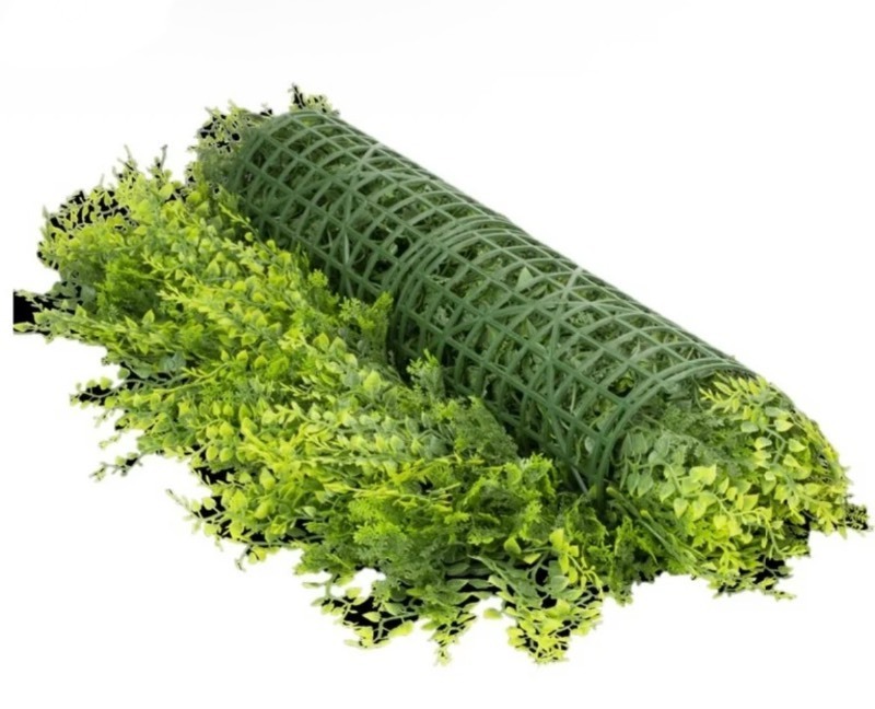 lot 9 image: Large Artificial Garden Design Fern Wall Decor - Great Privacy 5 x 6