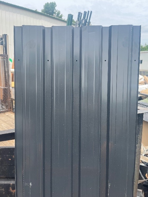 lot 115 image: Bundle of 4 Pieces 5 x 24 Dark Grey Sheet Metal Panels MULTI LOT read Discription