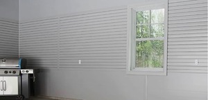 lot 15 image: 8 ft PVC Wall&CeilingBoard Panel White (8-Pack) Retails $299