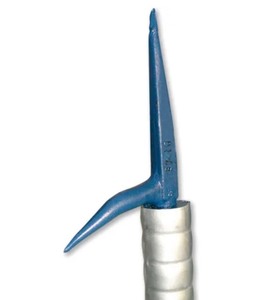 lot 35 image: CM� Dixie Industries Pike Pole 10072 - 1-12 x 8 Anodized Aluminum Handle - Blue