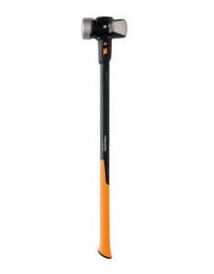 lot 13 image: Fiskars IsoCore 10 lb Steel Sledge Hammer 36 in. Fiberglass Handle Retails $70