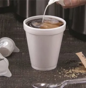 lot 58 image: DART 8J8 J Cup 8 oz. Insulated Foam Cup, White - pack of 1000
