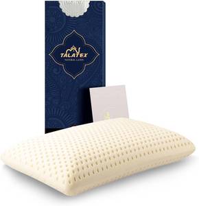 lot 2008 image: $110 Talalay 100% Natural Premium Latex Pillow, Helps Relieve Pressure, No Memory Foam Chemicals, Perfect Package Best Gift with Removable Tencel Cover (King(33 15.7 5.9), Medium)