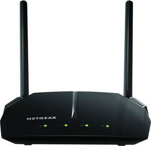 lot 2032 image: NETGEAR WiFi Router (R6120) - AC1200 Dual Band Wireless Speed (up to 1200 Mbps)  Up to 1200 sq ft Coverage & 20 Devices  4 x 10100 Fast Ethernet and 1 x 2.0 USB Ports