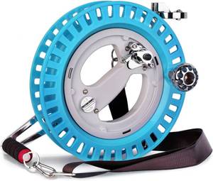 lot 2040 image: Professional 10.6 inch Kite Reel, Hand- Hold Steady Metal Roller with Belt for Big Kites