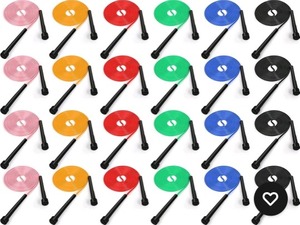 lot 2065 image: 24 Pcs 9.2 ft Versatile PVC Jump Rope for Cardio Fitness, Adjustable Skipping Rope Multicolored Speed Rope Workout Jumprope for Men Women Kids Adults Exercise