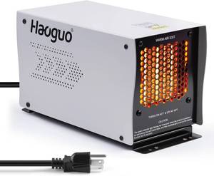 lot 3000 image: Boat Engine Compartment Heater, Haoguo 500W Self-Regulating PTC Bilge Heater (40 F ON50 F OFF) with Waterproof Fan, Prevents Pump & Engine Damage, Ideal for Winter Storage, Grey