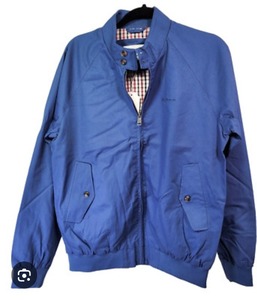 lot 3015 image: Ben Sherman Harrington Bomber Jacket True Blue Size Medium