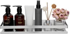 lot 3026 image: Sumnacon Stainless Steel Shower Caddy - Wall Mounted Shower Organizer with Screws, Waterproof Shower Storage for Bathroom Kitchen Shower Toilet Vanity, Silver