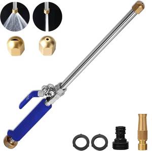 lot 3043 image: High Pressure Power Washer Hydro Jet Cleaning Tool, Garden Sprayer Wand and Adjustable Nozzle, Gutter Cleaner, Car Pet Window Cleaning Tool (blue)
