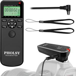 lot 3075 image: PHOLSY Intervalometer for Canon EOS 5D Mark IV, 5D, 6D, 7D II, 1DX II, R5, R3, 50D, 40D, 30D, 20D, 10D, D60, D30, TC-80N3 Remote Shutter Release & Timer Control