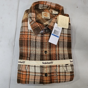 lot 3083 image: Timberland Flannel Shirt Bombay Orange Size XL