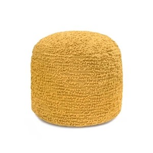 lot 3089 image: Stratford Pouf Ottoman Mustard - Anji Mountain