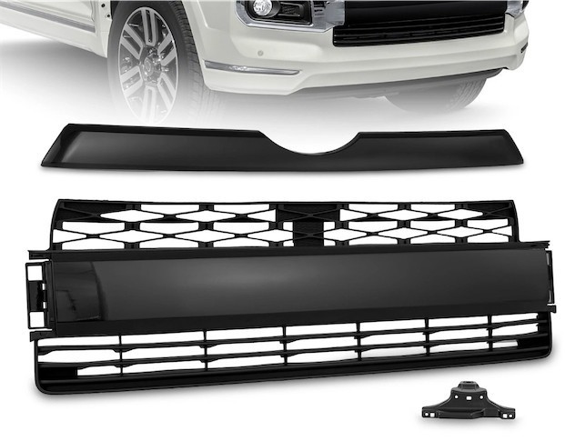 lot 361508 image: Front Bumper Grill Molding Grille Trim For 14-2020 Toyota 4Runner Limited Black