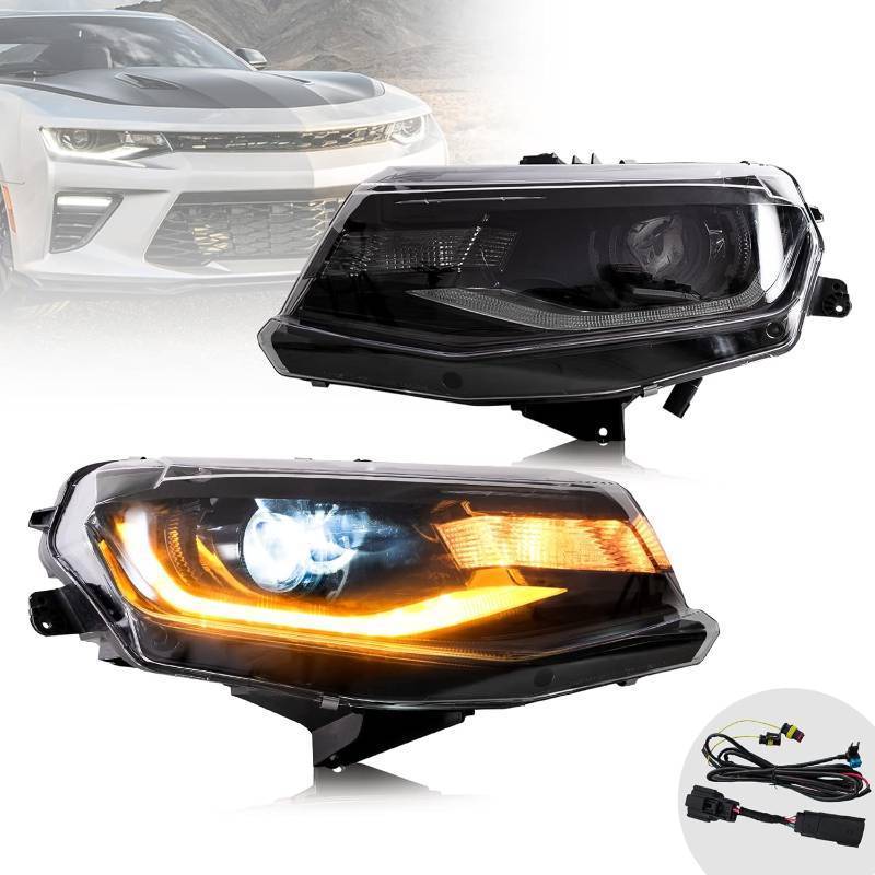 lot 142178 image: Retails for $200 VLAND LED Headlights For 2016-2018 Chevrolet Chevy Camaro LT,SS, RS, ZL,LS, Coupe, Convertible &amp 2016-2023 Camaro ZL1, Driver Side, Not For LED Version