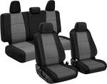 Retails for $160! Seat Covers Compatible with 2024 2025 2026 Toyota Tacoma Double Cab SR/SR5/TRD/Limited Full Set, Heavy Duty Cationic Linen Fabric Seat Protector