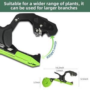 Suca Plant Tying Machine, Lightweight Plant Tying Tape Tool to Tie Up Vine Quickly, Tie Tapener Gun with Tapes and Staples Green - Retail: $37