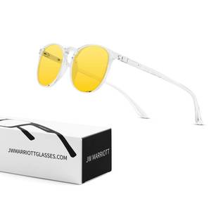 lot 60357 image: JW MARRIOTT Blue Light Blocking Glasses,Blue Light Glasses Women Men,Anti Blu-Ray Clear Gaming Glasses Lense (Transparent Night-Vision, TransparentNight-Vision) - Retail $10