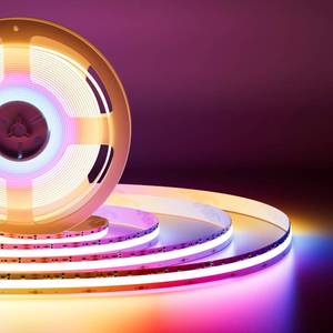 lot 3638 image: PAUTIX RGB Smart IC COB LED Strip Light Addressable 24ft7.5m,720LEDsm UL-Listed 24V Chasing Color Strip Light Multicolor Flexible Tape Light,for TV,Party DIY Decoration(Without Controller&Adapter)