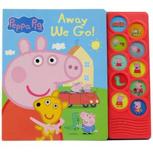 lot 3639 image: Peppa Pig - Away We Go 10-Button Sound Book - PI Kids (Play-A-Sound)