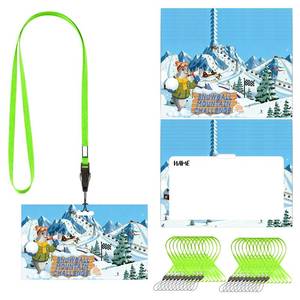lot 3660 image: Gersoniel 50 Sets Snowball Mountain Name Tags Vbs 2026 Name Tags Vbs 2026 Badge Holder with Rope 2 x 3 Inches Find Your Strength in God for Vacation Bible School Sunday School Church Vacation Activity