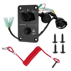 lot 3681 image: 704-82570-12-00 Main Switch Panel Marine Outboard 12V Single Engine Key Assembly 704 Control Box On Off Switch Compatible with Yamaha Outboard Yacht Replace# 704-82570-08-00, 704-82570-01-00