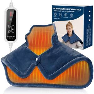 lot 3719 image: Neck Heating Pad, Heating Pads for Neck and Shoulders and Back with 6 Heat Options 4 Auto-Off Timer, Weighted Heating Pad for Back Pain Relief, Gifts for Mom Women Christmas Birthday