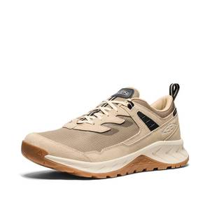 KEEN Men's Hightrail Low Height Durable Lightweight Breathable Leather Waterproof Hiking Shoes, Brindle/Birch, 11.5 Wide