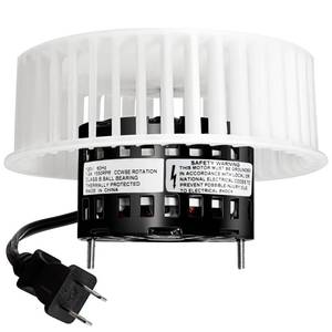 lot 3725 image: Hiorucet JA2B104N Fan Motor & Blower Wheel for Broan 86933, 40933, 86933000, 8693000, 0696B000, 0695B000 Bathroom Exhaust Fan Motor Assembly for QT9093WH, QT80, QT100L, QT110, 8662, 750, 751.