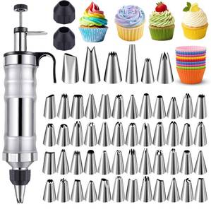 lot 3777 image: NOVANO Dessert Decorating Syringe Set, Black