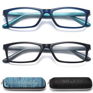 lot 3802 image: RaoOG Reading Glasses for MenWomen with Spring hinges 1.50 Lightweight Computer Readers with Blue Light Protection and Case