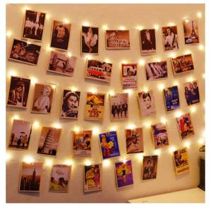 lot 3815 image: HXWEIYE 120LED Warm White 40Ft Fairy String Light with 52 Clear Clips & 12 Hooks, USB Powered, Waterproof, 8 Modes & Timer, Perfect for IndoorOutdoor, Bedroom, Party, Wedding Decor
