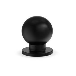 lot 3822 image: homdiy 30 Pack Black Cabinet Knobs, Kitchen Drawer Handles Round Ball Matte Hardware for Dresser, 1 Inch Single Hole Pulls